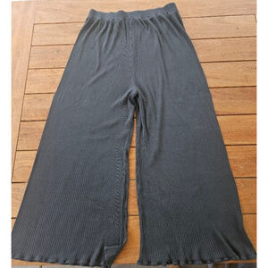 Hackwith Design House Extra Wide-Leg Rib Pant Size 2 (18w-20w)